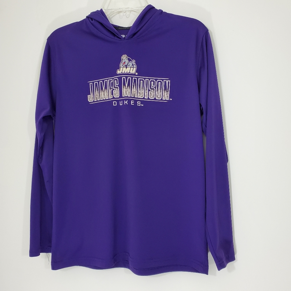 James Madison University Dukes Purple shirt, XL (14-16).